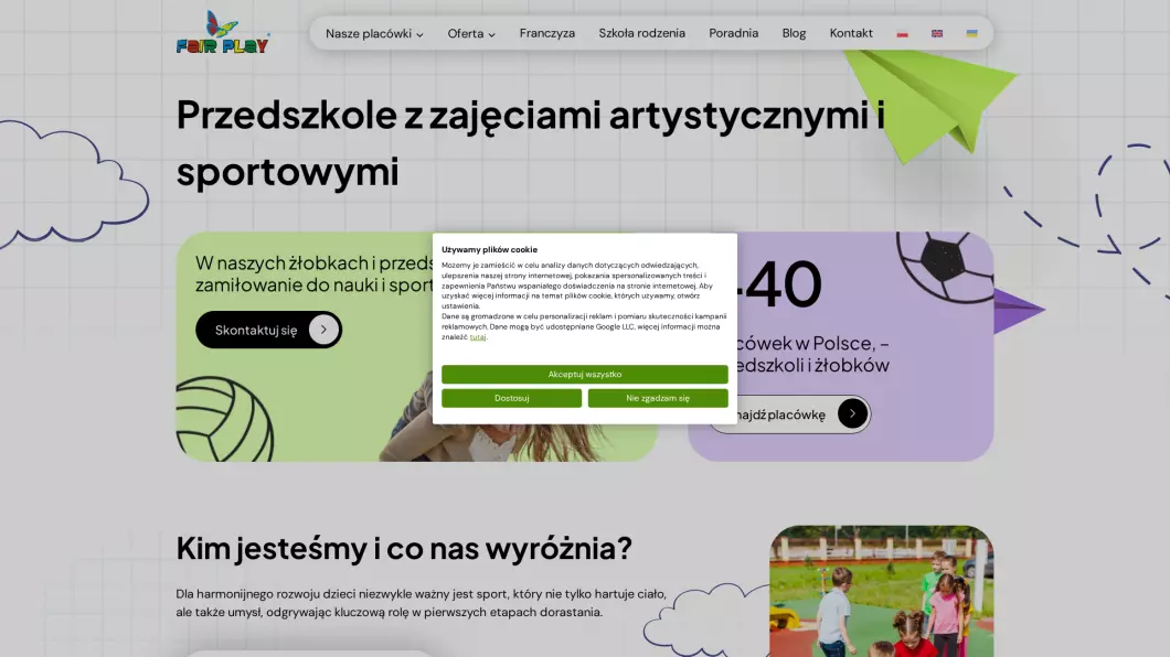 Niepubliczne przedszkole i żłobek Fair Play - podgląd