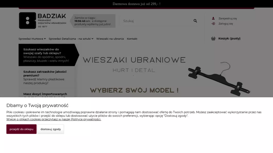 Badziak Producent Dodatków Krawieckich - podgląd