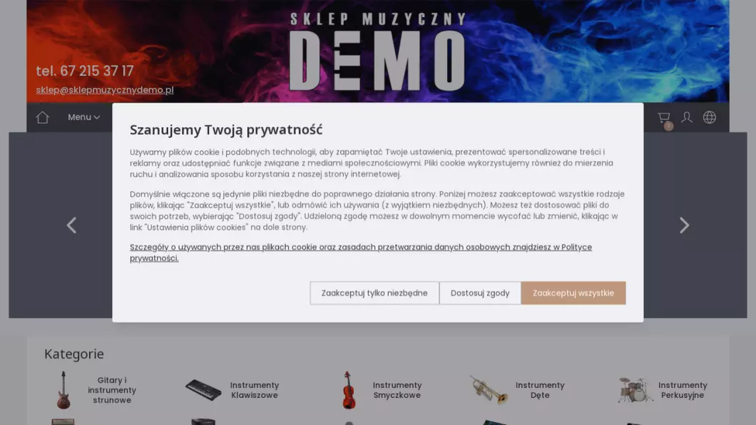 Sklep Muzyczny Demo - podgląd