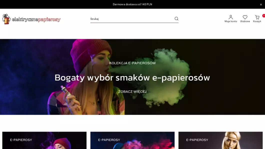 E-papierosy - Sklep ElektrycznePapierosy.pl - podgląd