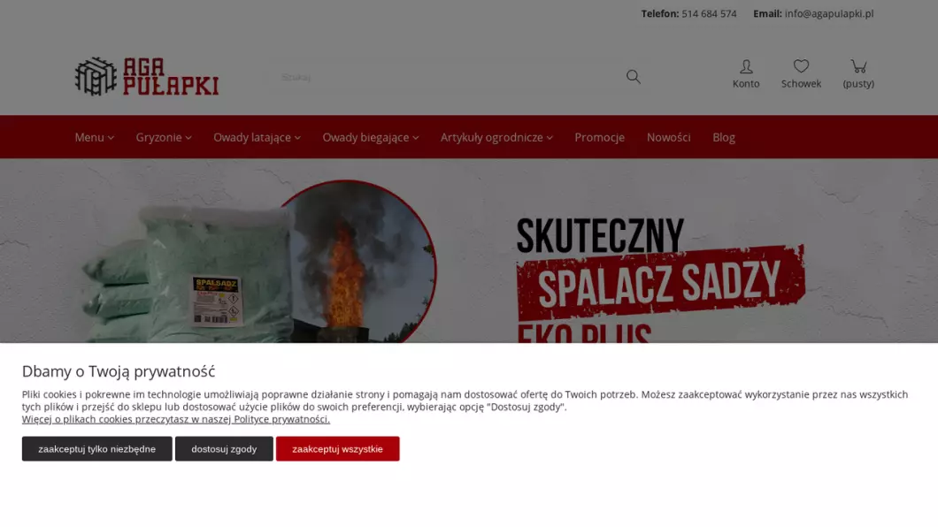 Środki do zwalczania szkodników Aga Pułapki - podgląd