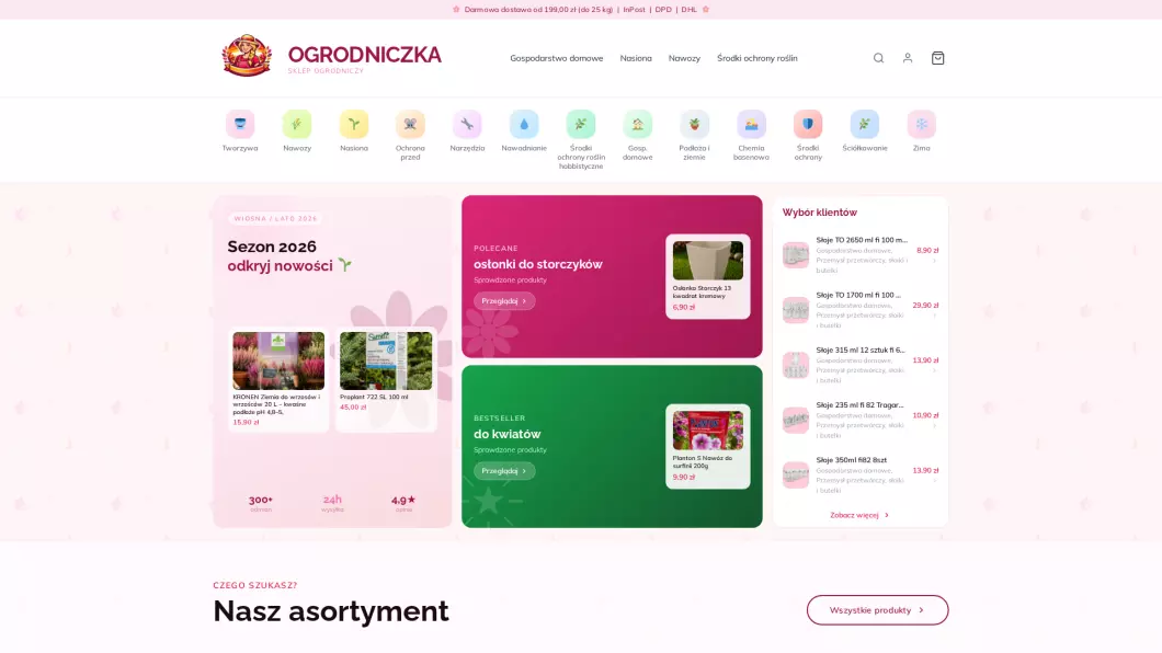 Ogrodniczka Sklep Ogrodniczy - podgląd